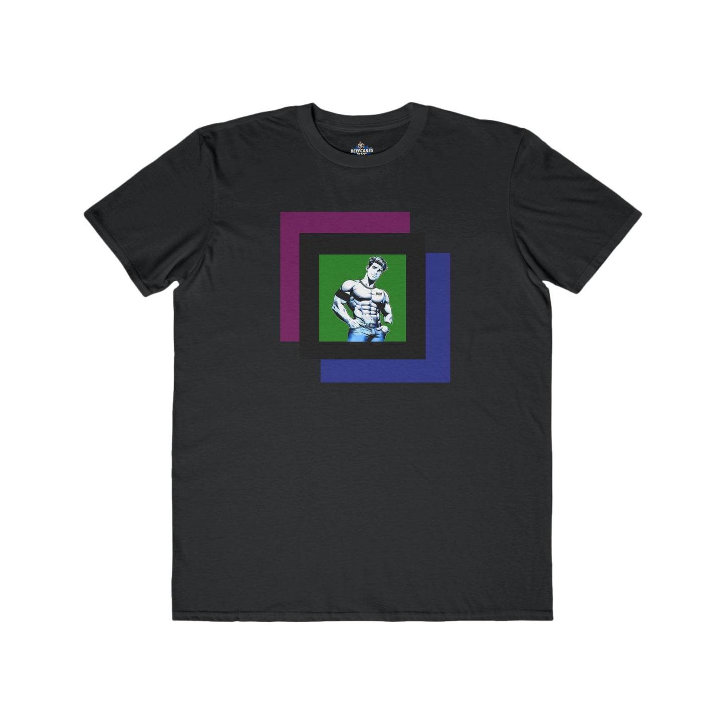 Blue Steel Print Tee-Flex in Full Color