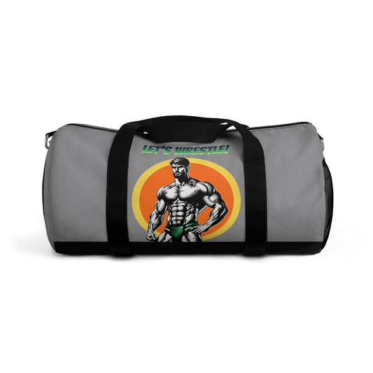 LET’S WRESTLE!- RETRO BEEFCAKES DUFFEL BAG