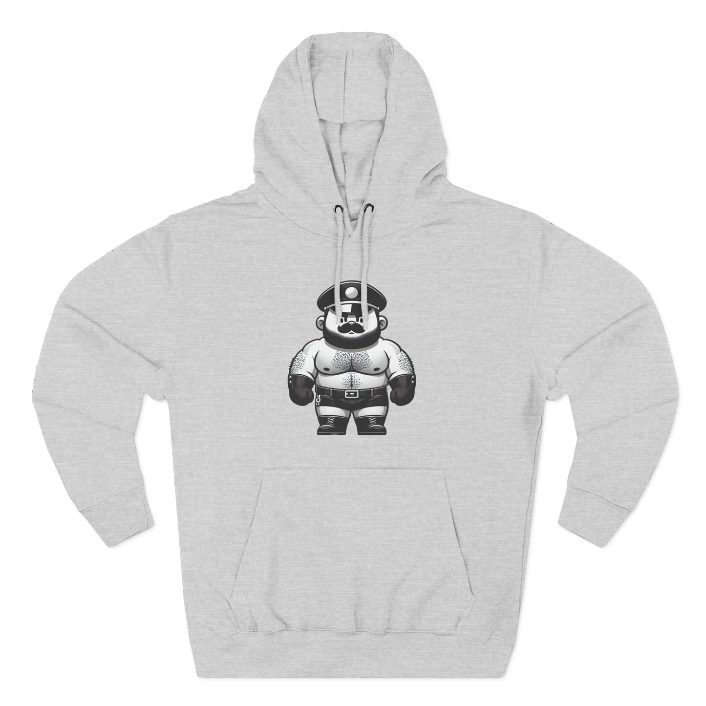 🐼 LEATHER BEAR ON PATROL, MEN'S HOODIE