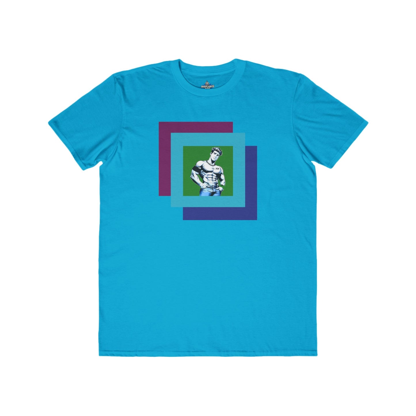 Blue Steel Print Tee-Flex in Full Color