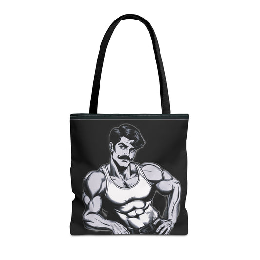 Honcho Tote Bag - Comic Style Beefcake Character Logo