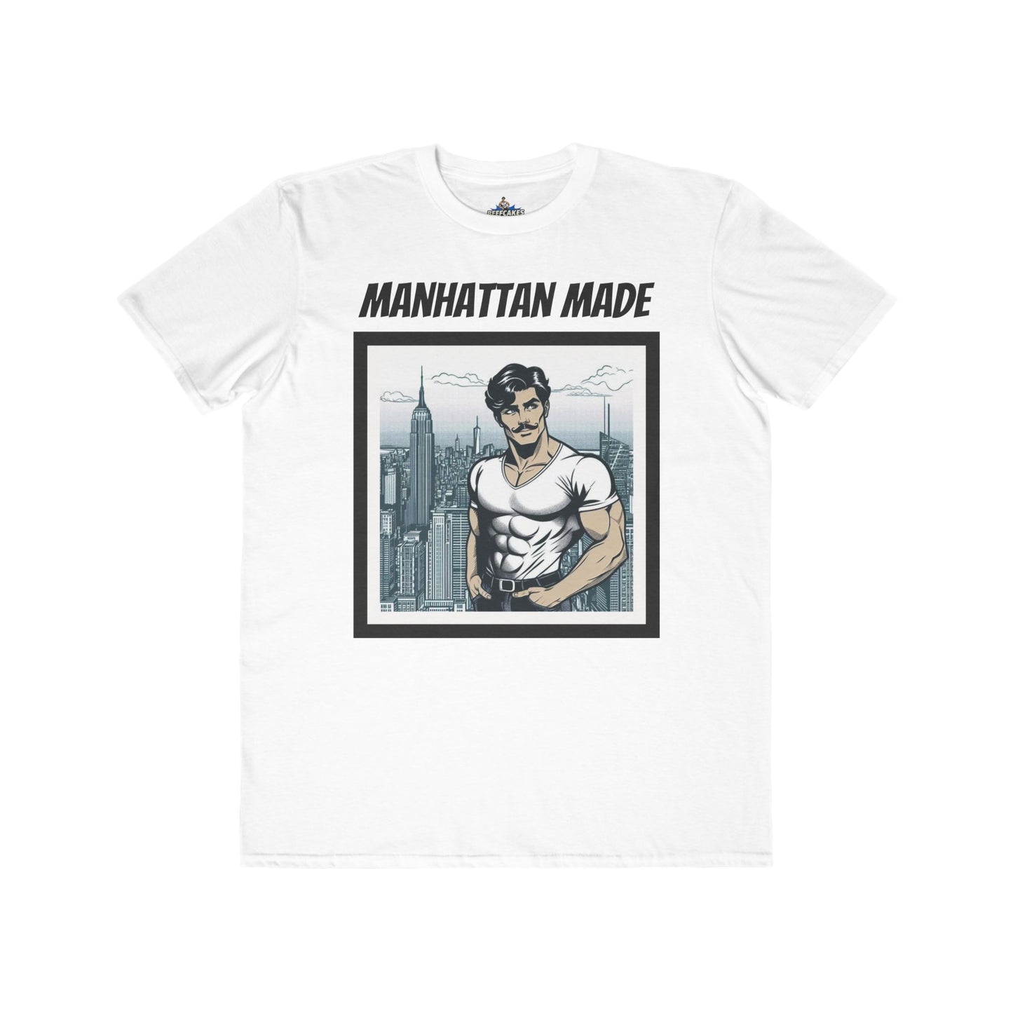 NYC Beefcake Tee- Manhattan Made, Muscle Powered. NYC Approved