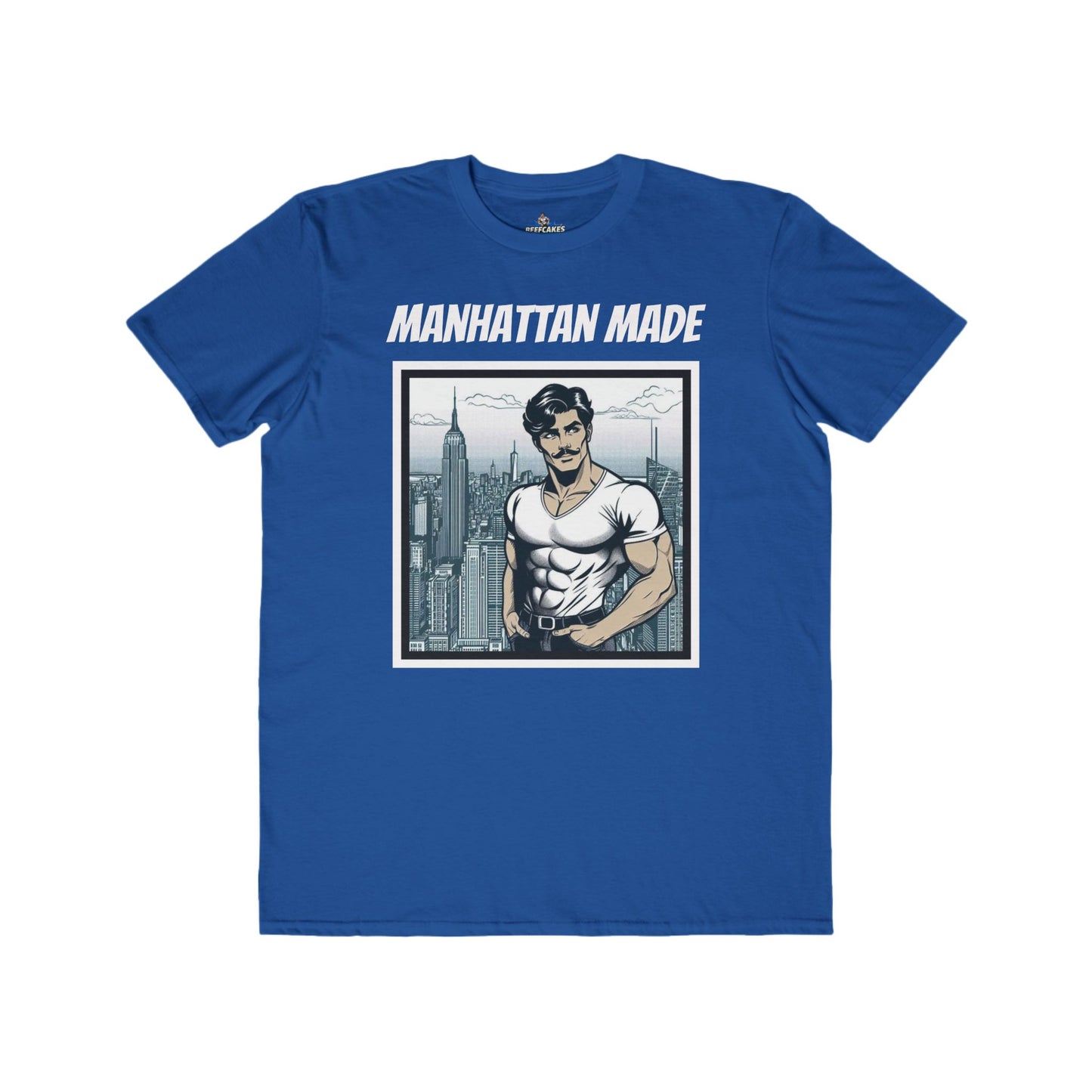 NYC Beefcake Tee- Manhattan Made, Muscle Powered. NYC Approved