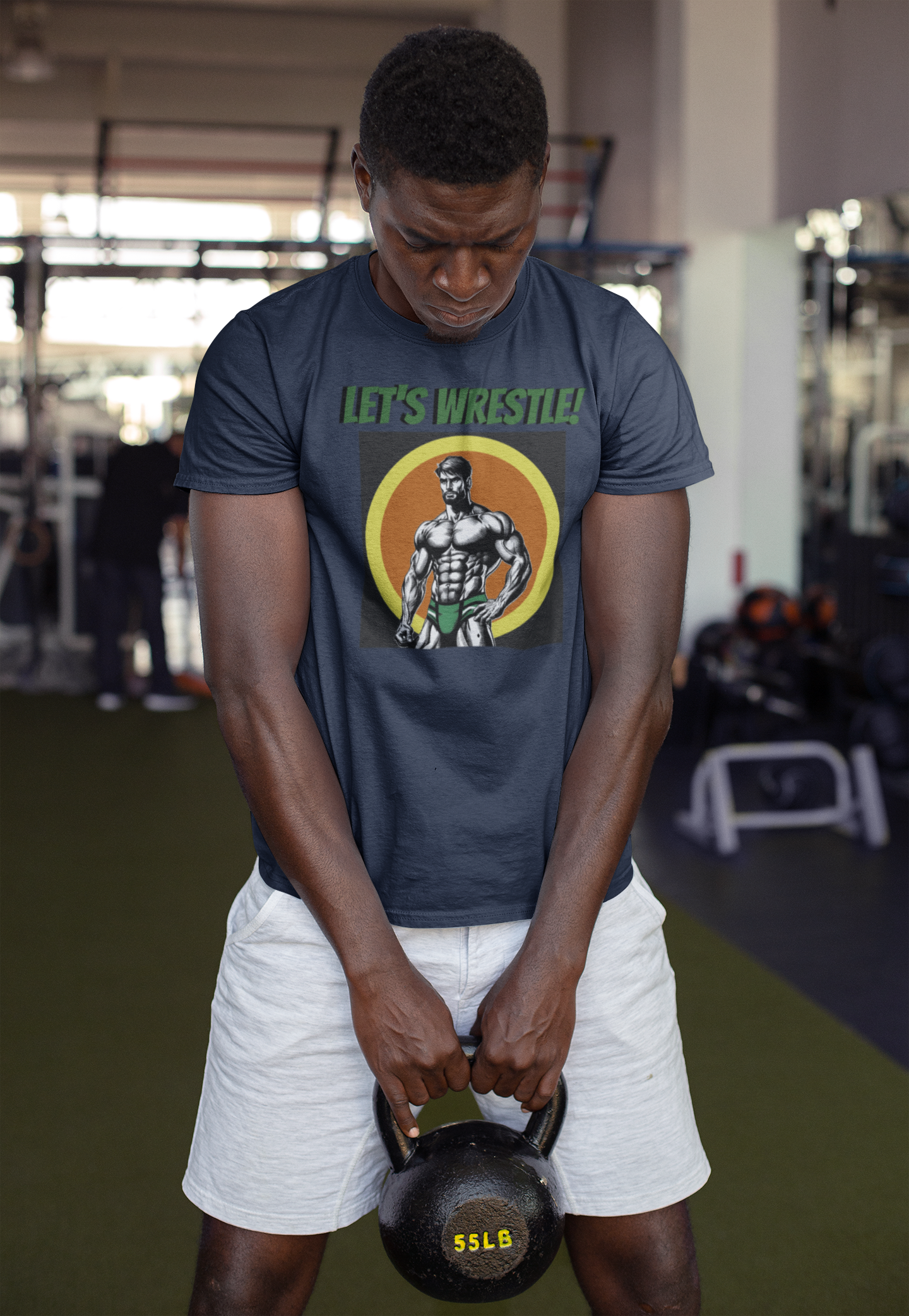 Let's Wrestle Vintage Tee –Muscles, Mayhem & a Splash of Masc