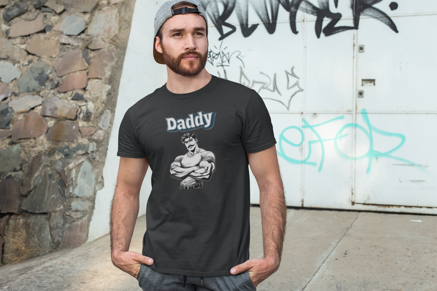Daddy Beefcake Tee- Flex Appeal Meets Daddy Drama