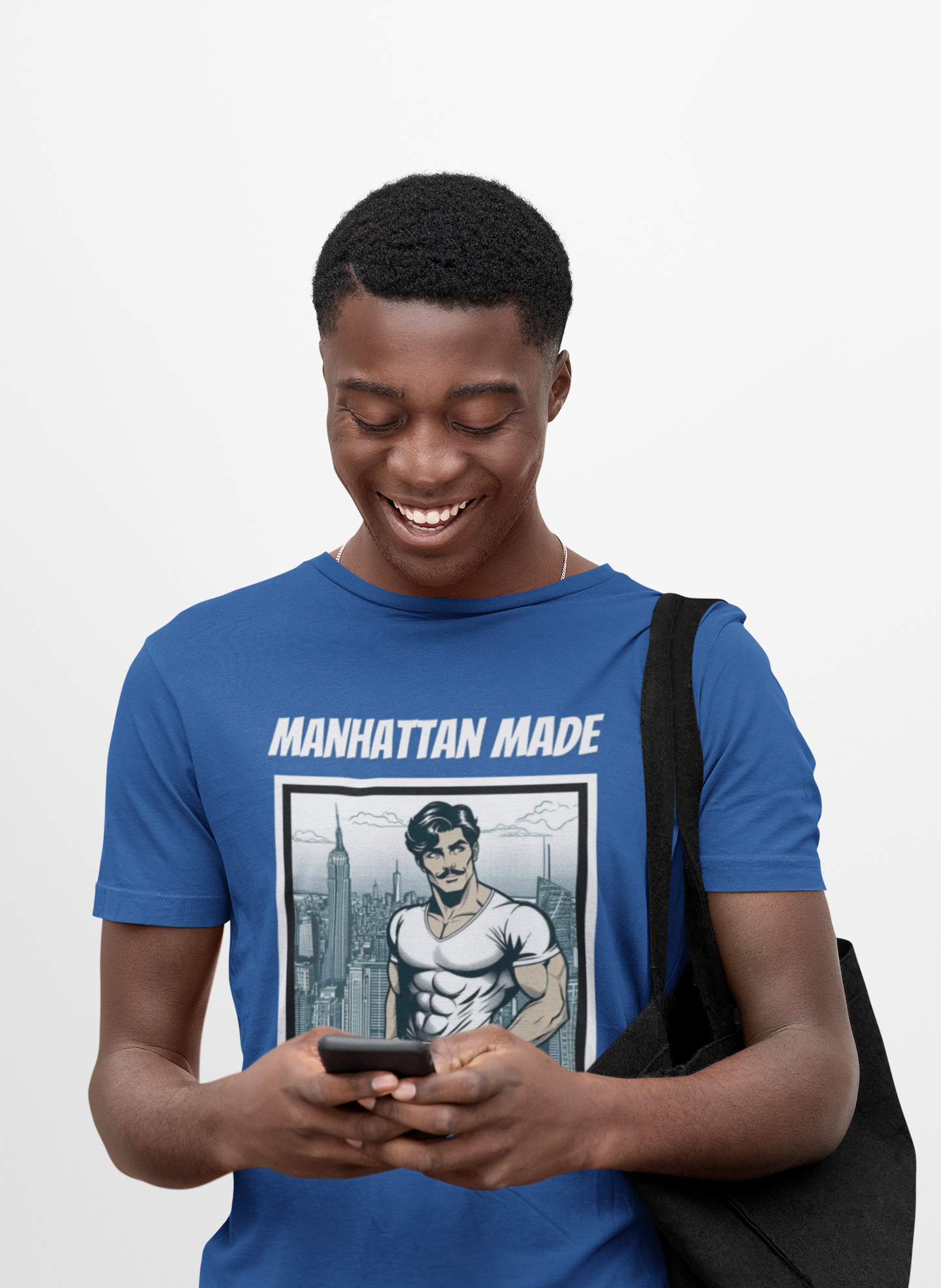 NYC Beefcake Tee- Manhattan Made, Muscle Powered. NYC Approved