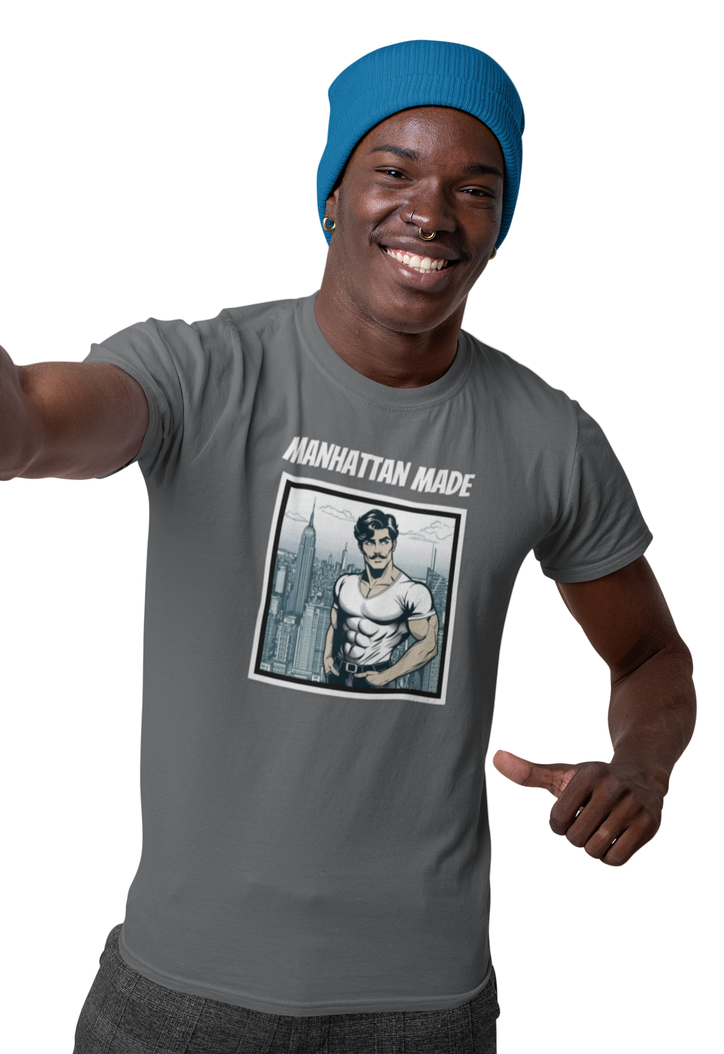 NYC BEEFCAKE, MANHATTAN MADE - MUSCLE POWERED, NYC APPROVED