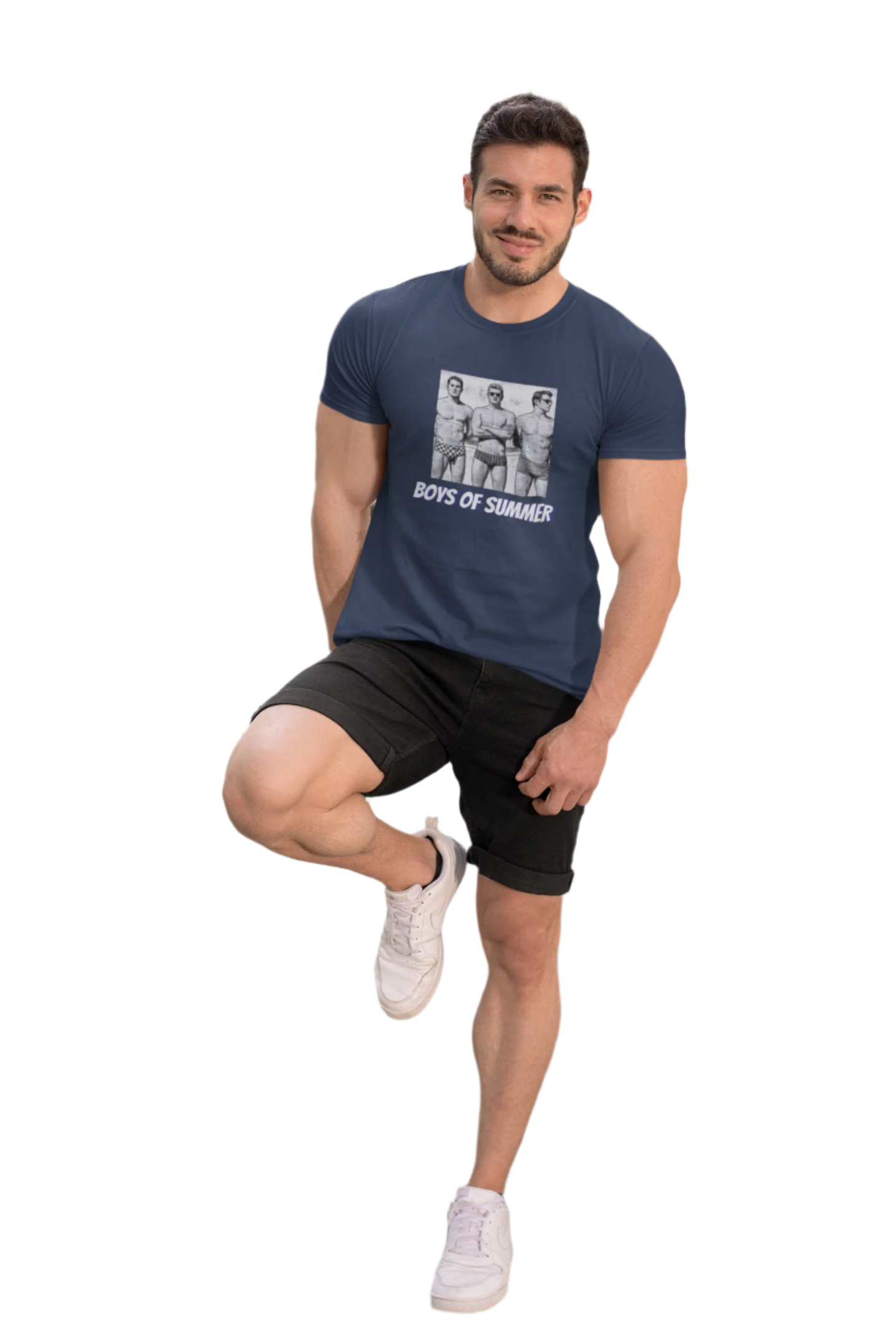 🌞 BOYS OF SUMMER / BLACK AND WHITE, LIGHTWEIGHT TEE