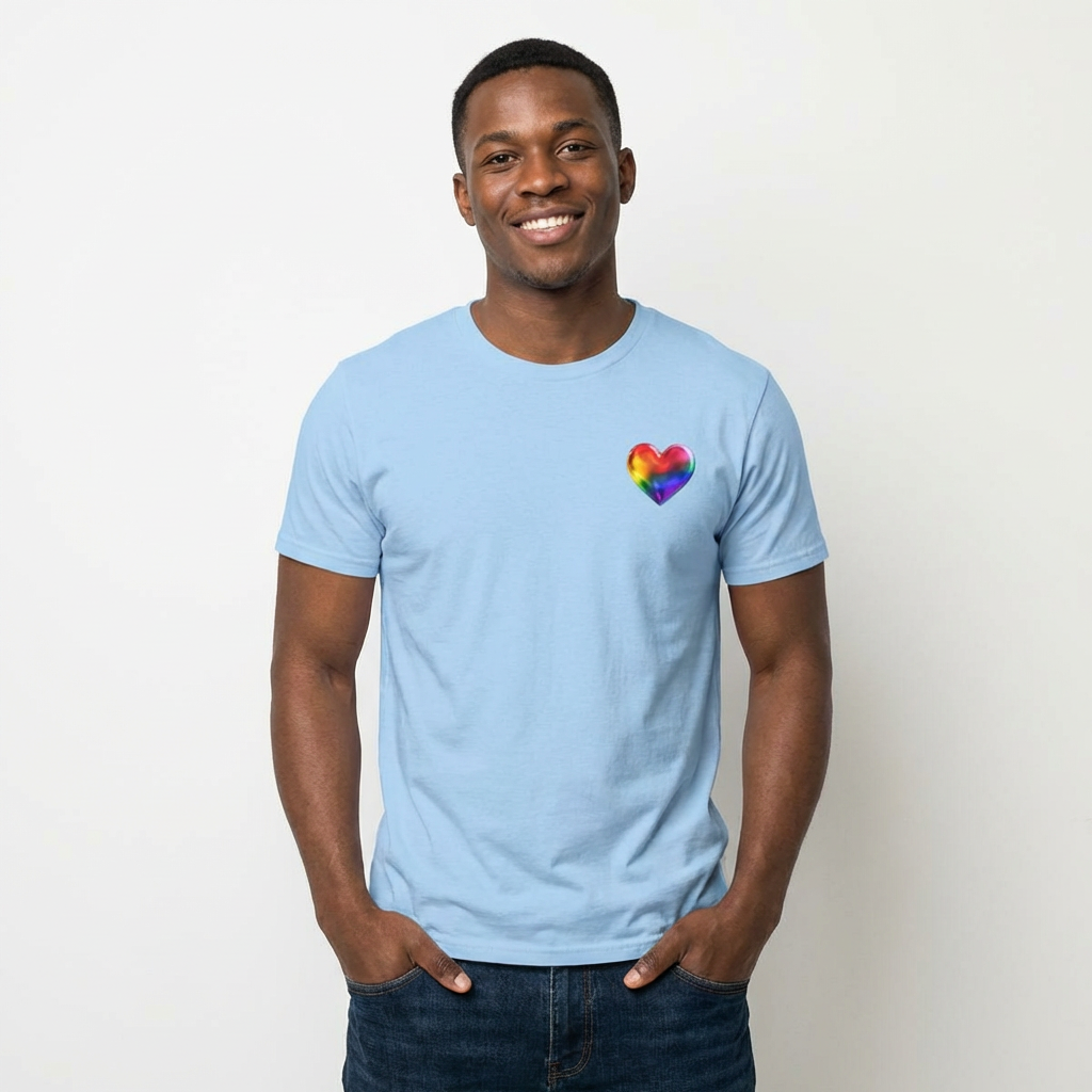 🌈PRIDE COLLECTION - THE HEART-ON TEE — LIGHTWEIGHT PRIDE SHIRT