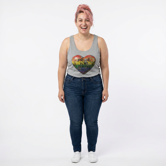🌈PRIDE COLLECTION-"PRIDE ISN'T ALWYAS PRETTY"-WEATHERED RAINBOW HEART