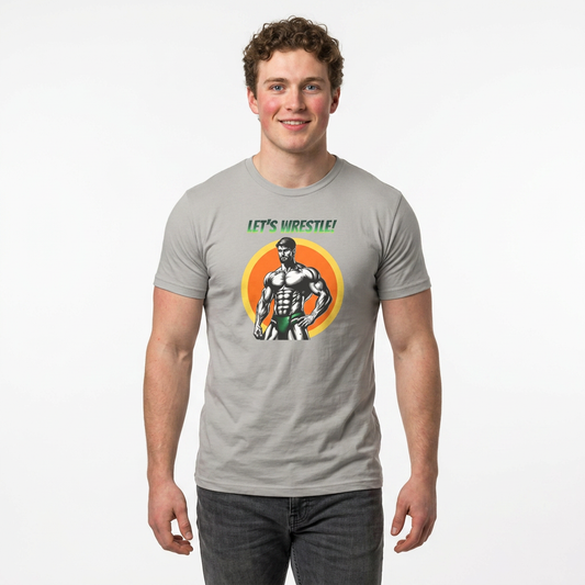 LET'S WRESTLE VINTAGE TEE – MUSCLES, MAYHEM & A SPLASH OF MASC ENERGY
