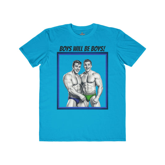 BOYS WILL BE BOYS TEE - WAVE CRASHED AND BARELY CLAD