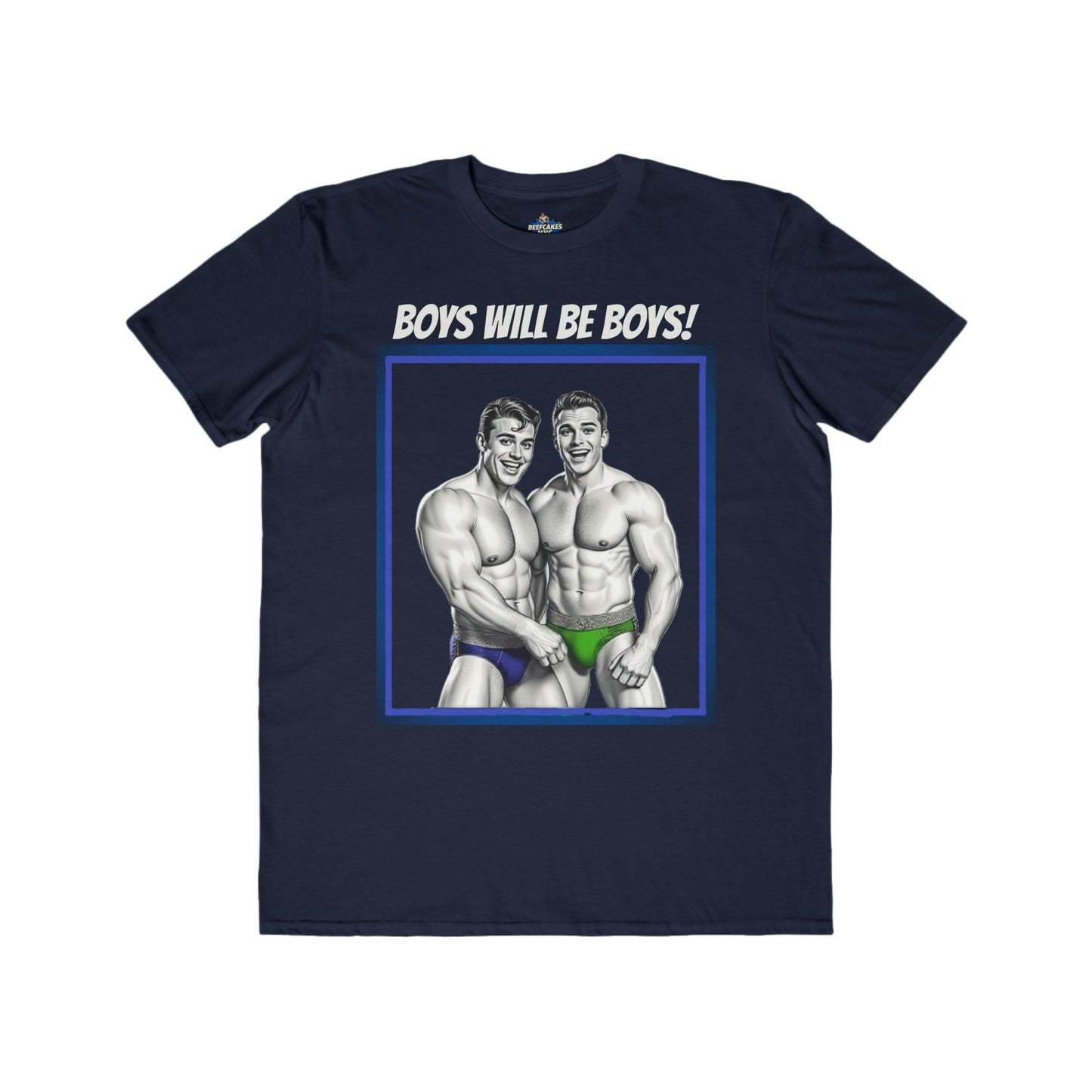 BOYS WILL BE BOYS TEE - WAVE CRASHED AND BARELY CLAD