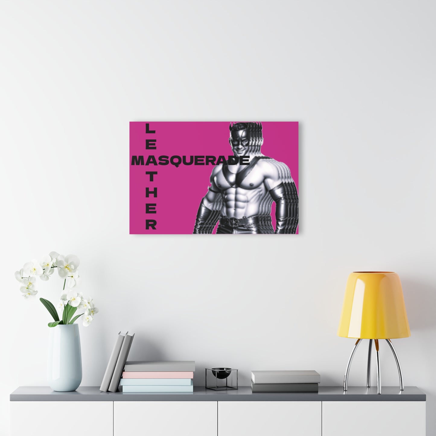 Acrylic Prints (French Cleat Hanging) - Leather Masquerade Style Print