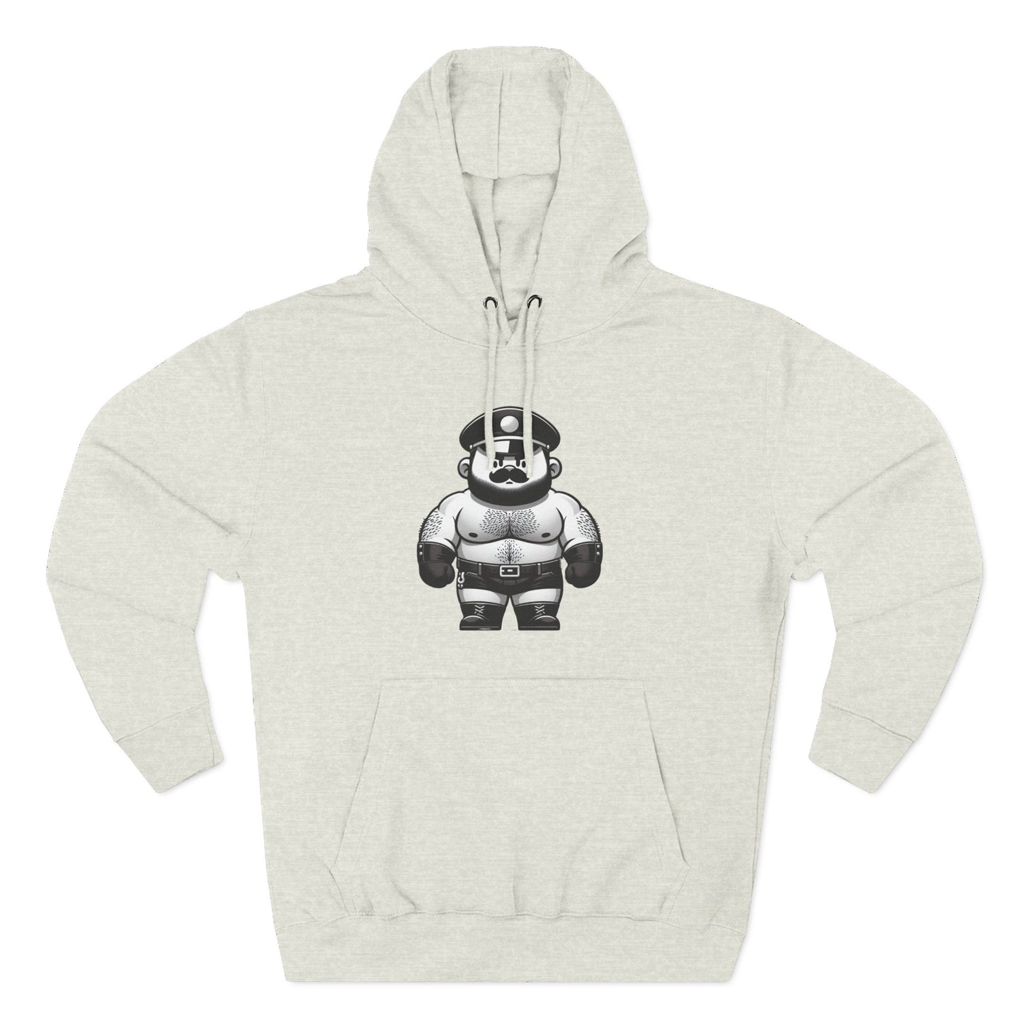 🐼 LEATHER BEAR ON PATROL, MEN'S HOODIE