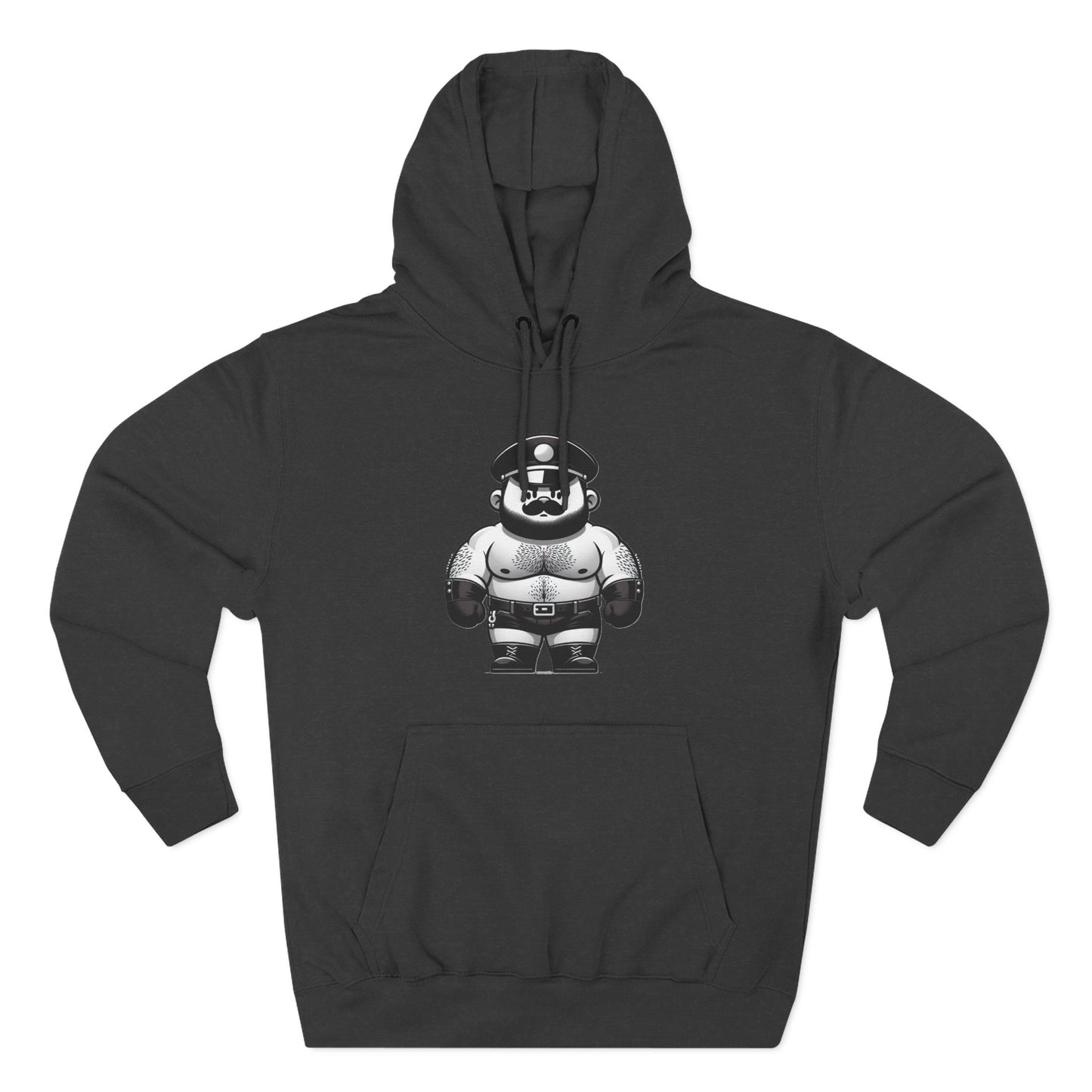 🐼 LEATHER BEAR ON PATROL, MEN'S HOODIE