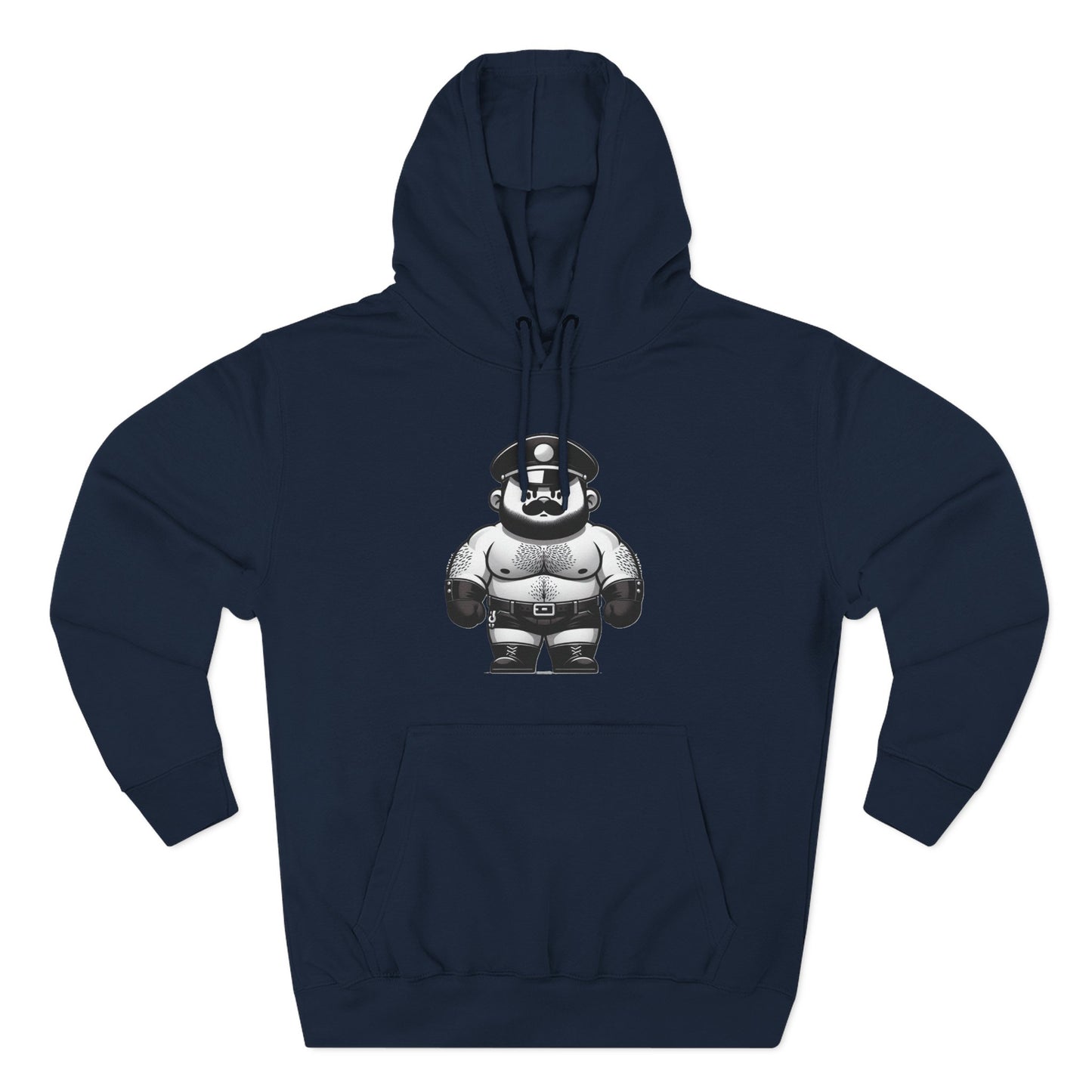 🐼 LEATHER BEAR ON PATROL, MEN'S HOODIE