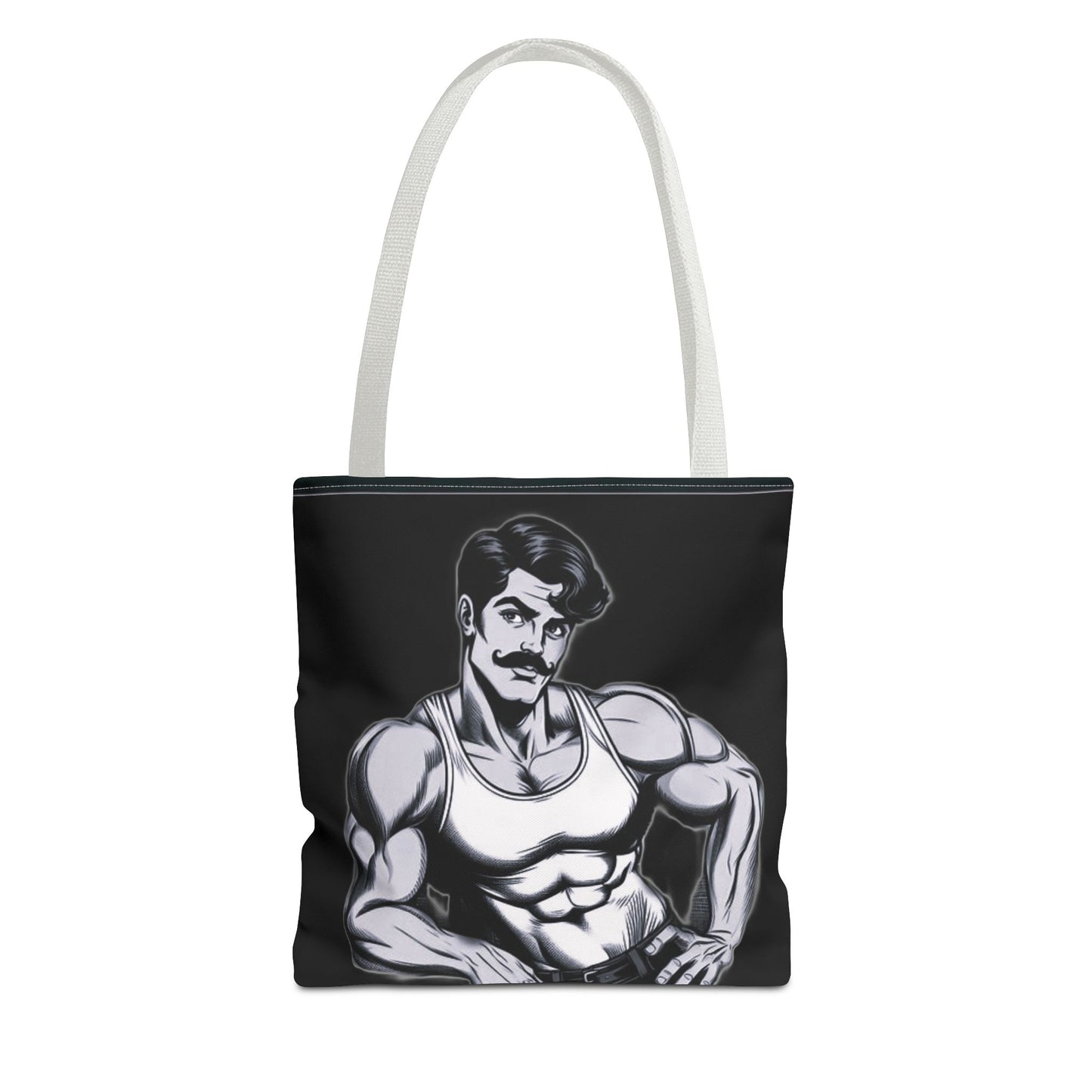 Honcho Tote Bag - Comic Style Beefcake Character Logo