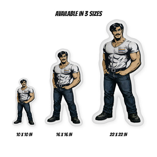Remy pillow size guide: 10 x 10, 16 x 16 and 22 x 22 inches