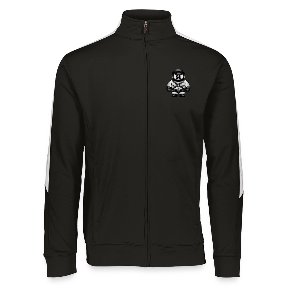 LEATHER DADDY SMALLS RETRO TRACK JACKET - black/white