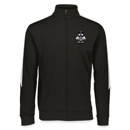 LEATHER DADDY SMALLS RETRO TRACK JACKET - black/white