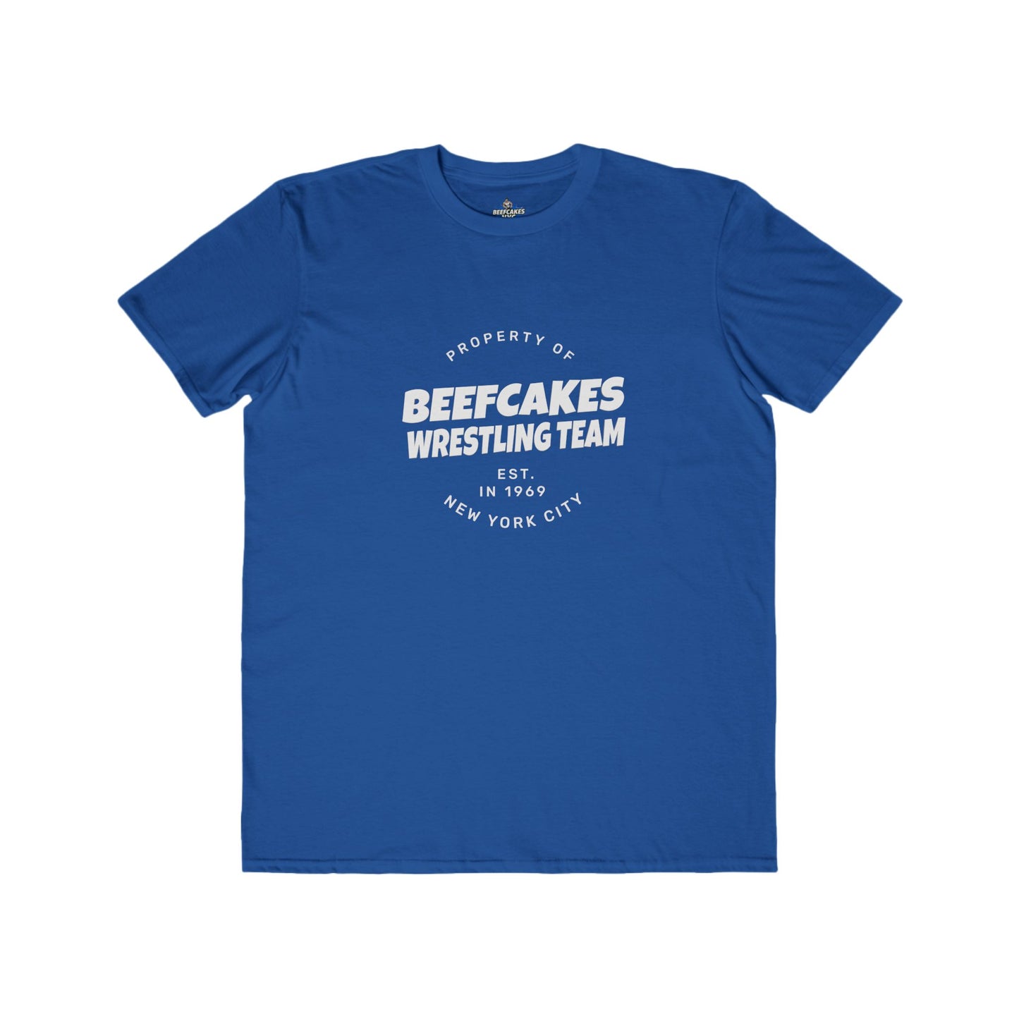 "BEEFCAKES WRESTLING TEAM PROPERTY" TEE- VINTAGE 1969 EDITION