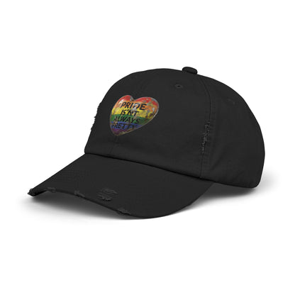 🌈PRIDE COLLECTION-"PRIDE IS'NT ALWAYS PRETTY" - DISTRESSED HAT