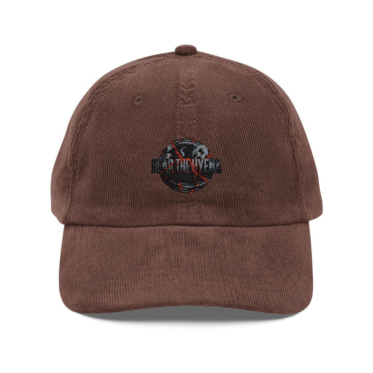 THE OBSCURO COLLECTION: MAYHEM MANIFESTED- HYENA OBSCURO VINTAGE CORDUROY CAP (EMBROIDERED)-