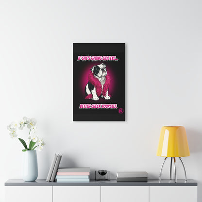 GIGI: THE SIDE‑EYE STANDARD – ACRYLIC WALL PRINT (FRENCH CLEAT HANGING)