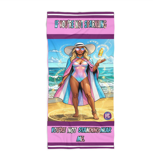 ROXY "IF YOU'RE NOT SPARKLING..." PREMIUM TOWEL- SUN LOTION MAGIC EDITION