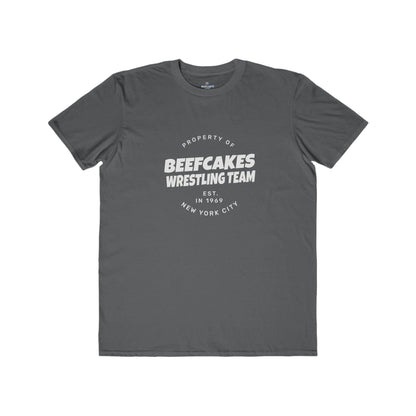 "BEEFCAKES WRESTLING TEAM PROPERTY" TEE- VINTAGE 1969 EDITION