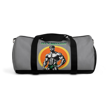 LET’S WRESTLE!- RETRO BEEFCAKES DUFFEL BAG