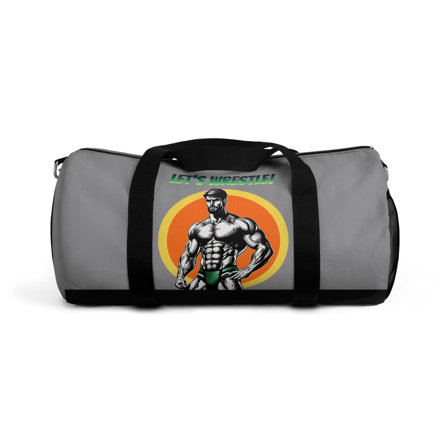 LET’S WRESTLE!- RETRO BEEFCAKES DUFFEL BAG