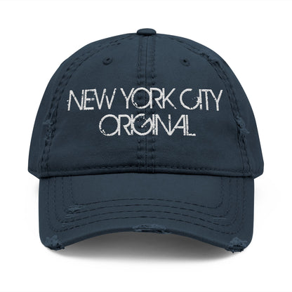 NEW YORK CITY ORIGINAL - DISTRESSED EMBROIDERED DAD HAT