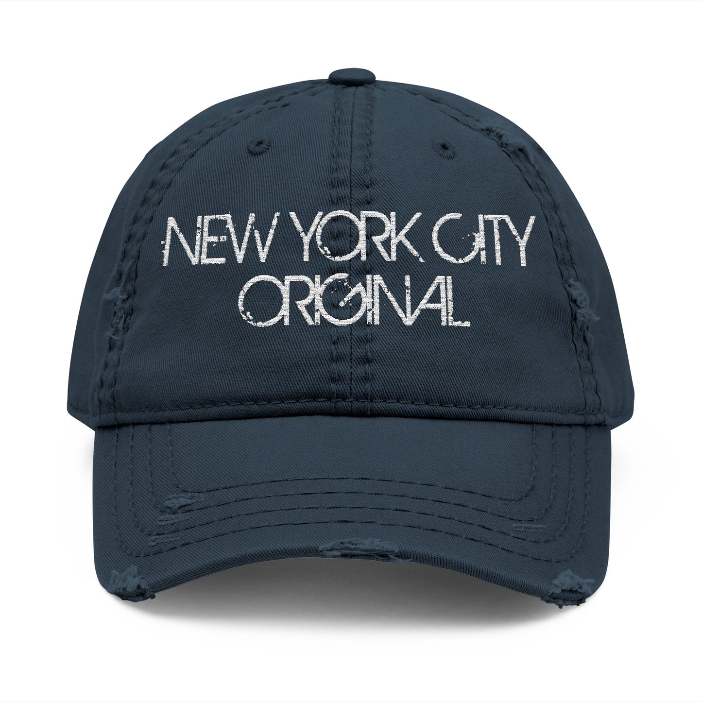 NEW YORK CITY ORIGINAL - DISTRESSED EMBROIDERED DAD HAT