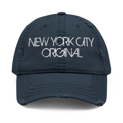 NEW YORK CITY ORIGINAL - DISTRESSED EMBROIDERED DAD HAT