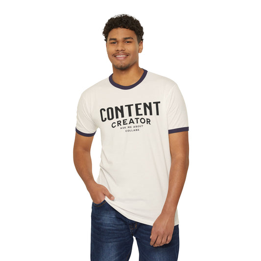 CONTENT CREATOR Ringer T-Shirt