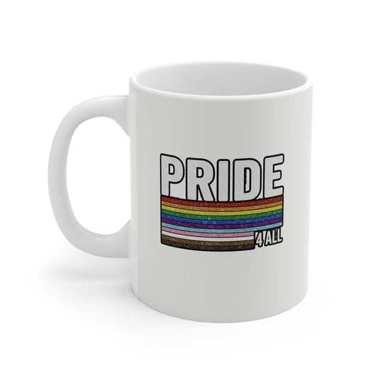 🌈LIMITED EDITION: "PRIDE 4 ALL"- 11OZ CERAMIC COFFEE MUG
