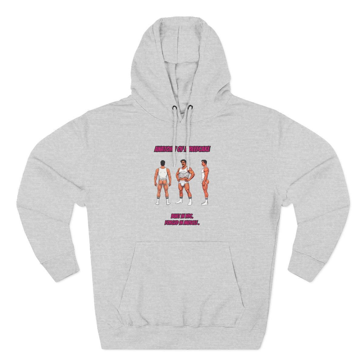 ANATOMY OF A BEEFCAKE HOODIE - BUILT IN NYC, FORGED IN MUSCLE