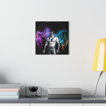 💥 "Masked Heat" — Glossy Acrylic Wall Print