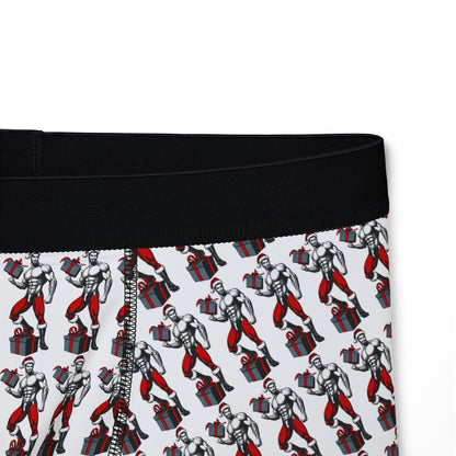 BEEFCAKE PAPI SANTA, MEN'S BOXER BRIEFS