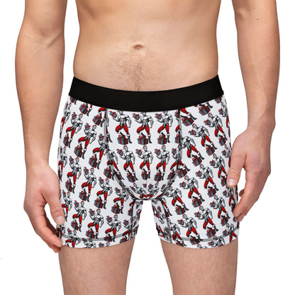 BEEFCAKE PAPI SANTA, MEN'S BOXER BRIEFS