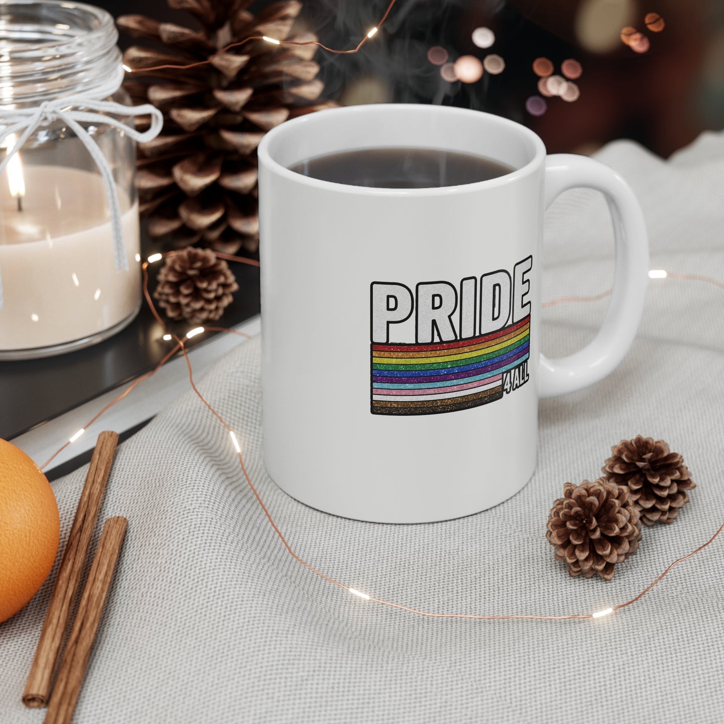 🌈LIMITED EDITION: "PRIDE 4 ALL"- 11OZ CERAMIC COFFEE MUG