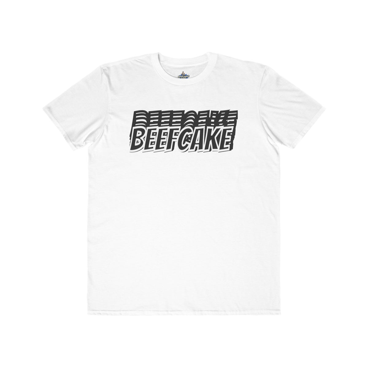 BEEFCAKE CLASSIC FLOATING TEXT TEE SHIRT- EVERYDAY, FOR EVERYONE- THE BOLD EDITION