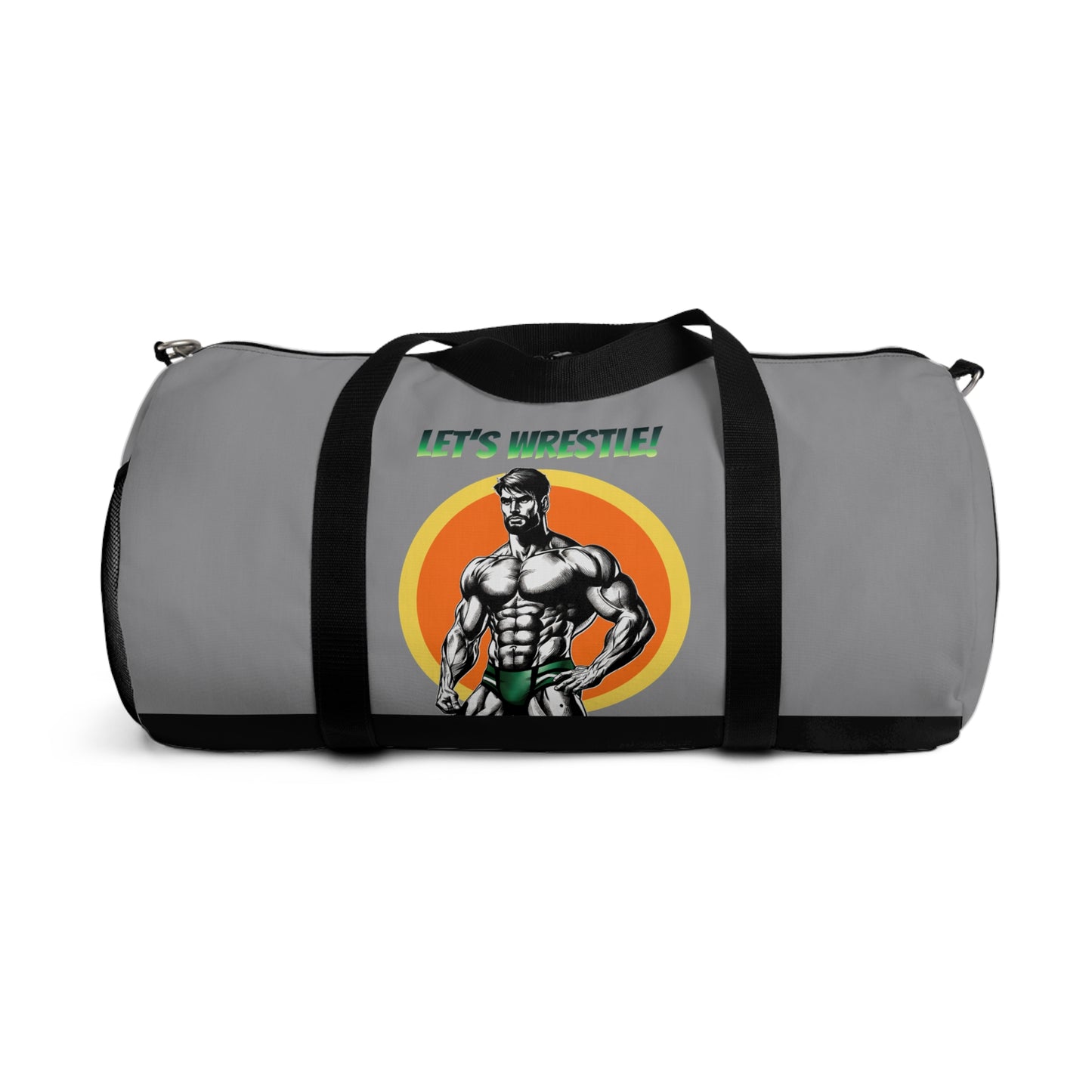 LET’S WRESTLE!- RETRO BEEFCAKES DUFFEL BAG