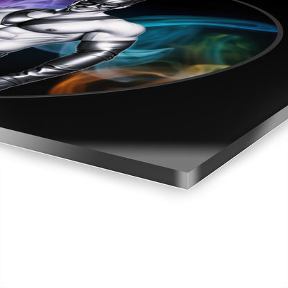 💥 "Masked Heat" — Glossy Acrylic Wall Print