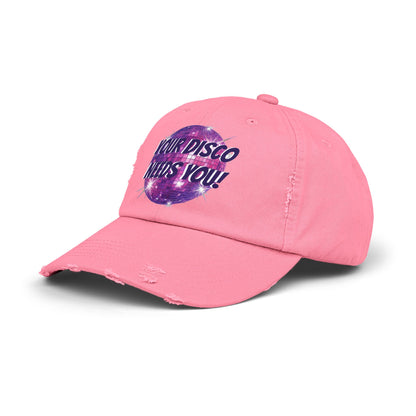 🪩 YOUR DISCO NEEDS YOU — DISTRESSESED DAD HAT