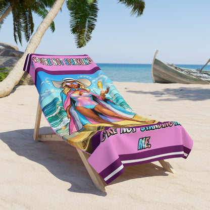 ROXY "IF YOU'RE NOT SPARKLING..." PREMIUM TOWEL- SUN LOTION MAGIC EDITION