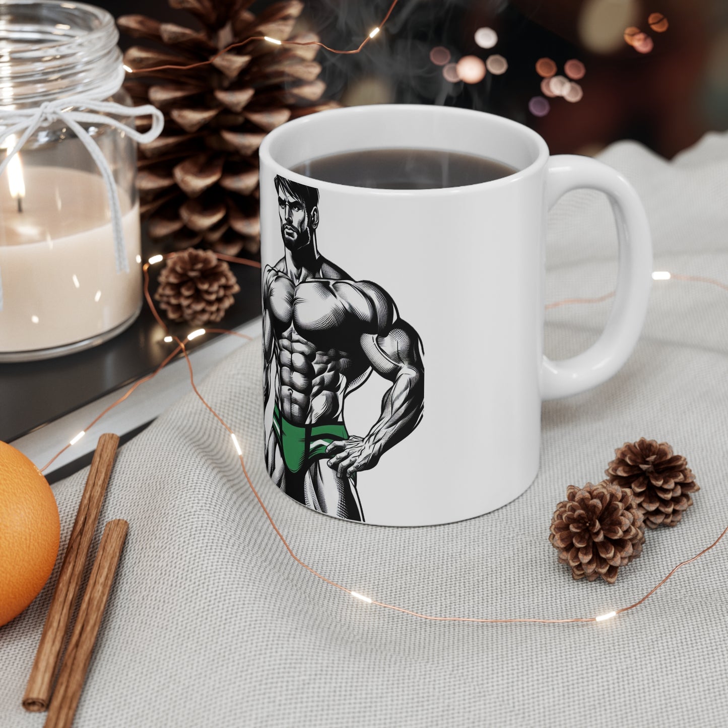 BEEFCAKES LET'S WRESTLE MUG, 11oz