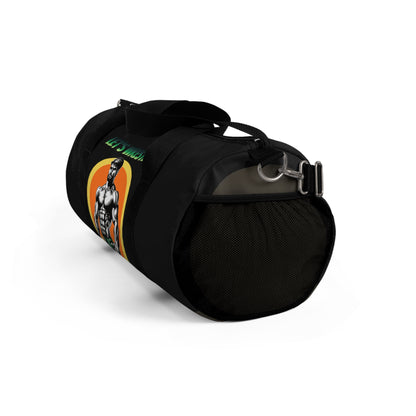 LET’S WRESTLE!- RETRO BEEFCAKES DUFFEL BAG IN BLACK (LIMITED EDITION)